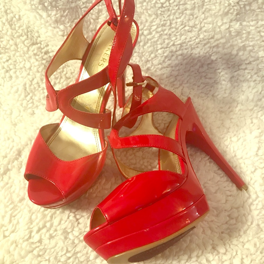 Bakers Red Judy High Heels
